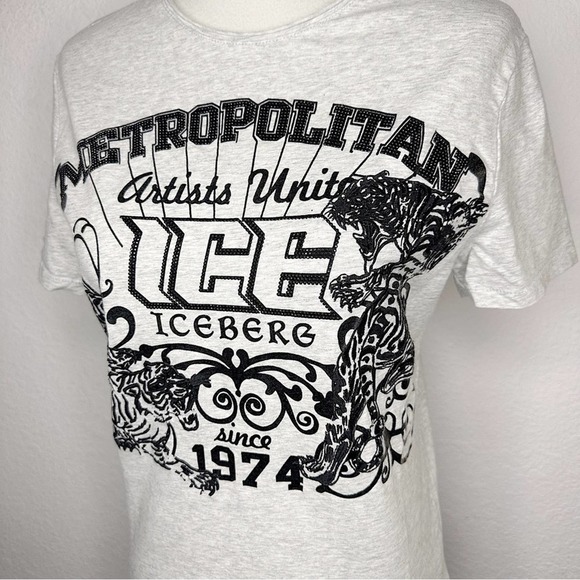 ICE Iceberg Women's Untitled Grey Metropolitan Artists Unite Short Sleeve Tee - Picture 2 of 8